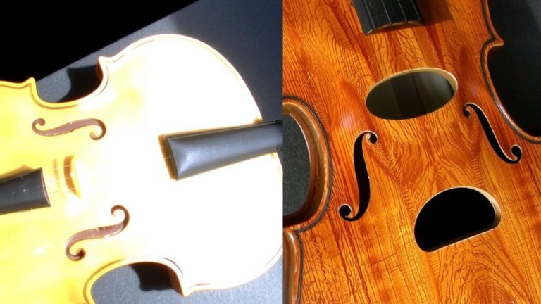 f shaped sound holes design