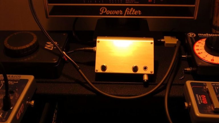 power filtering reduces pedalboard noise