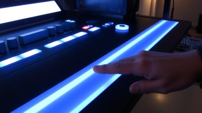 touch sensitive strips replace knobs