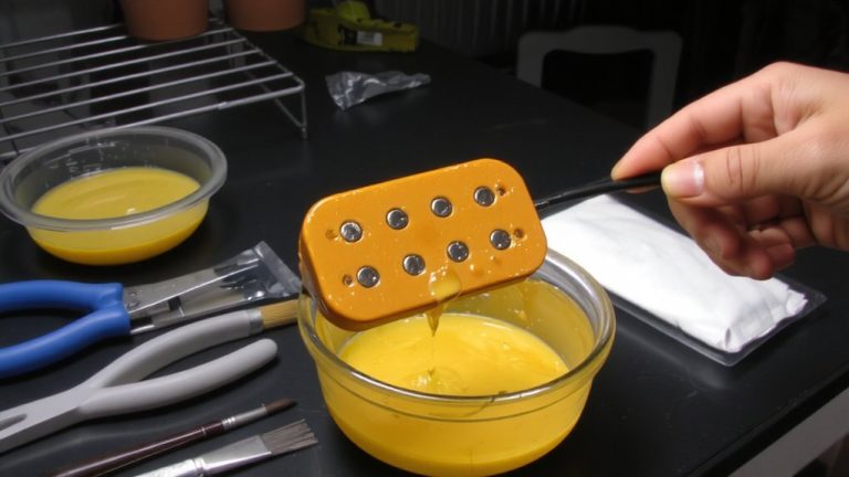 wax potting for bass feedback control