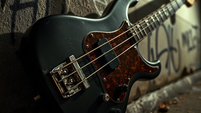 aggressive punk bass guitar