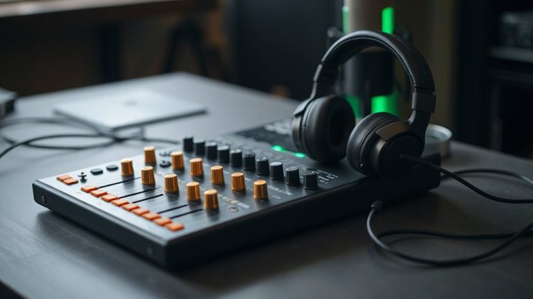 audio mixers with monitoring