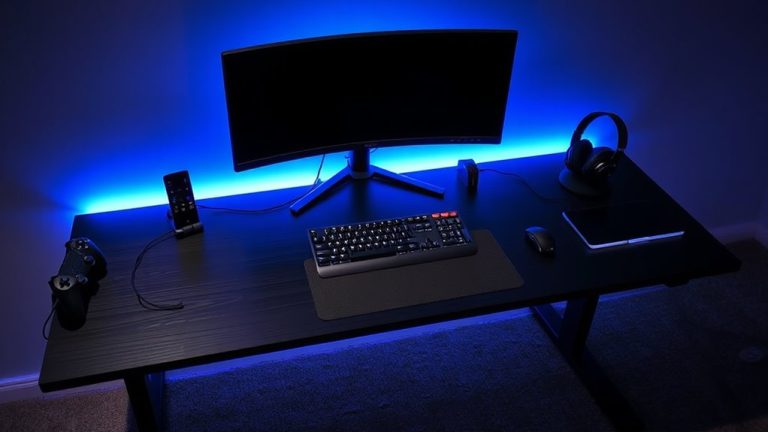 cable management gaming desks