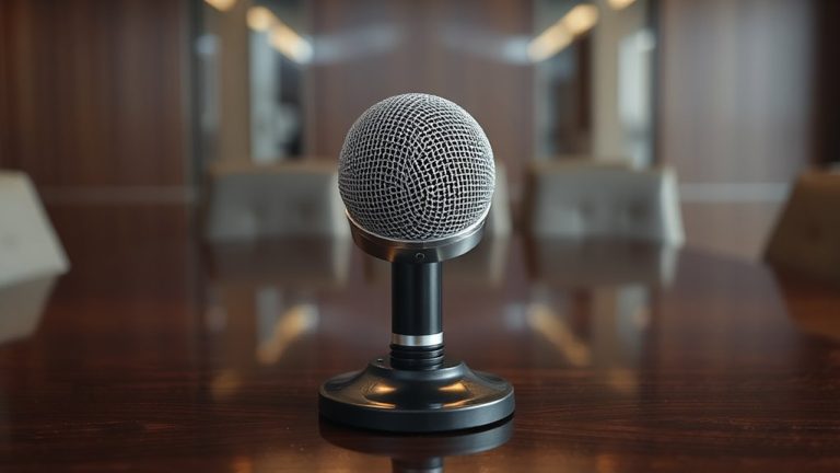 crystal clear podium microphones