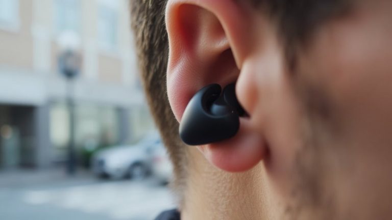 discreet earbuds resembling earplugs