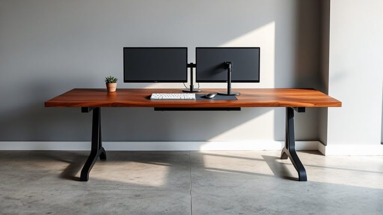 dual monitor desk solutions