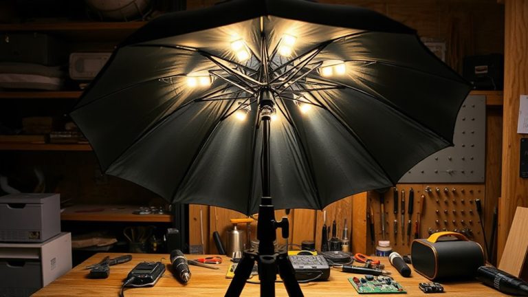 hands free umbrella task lights