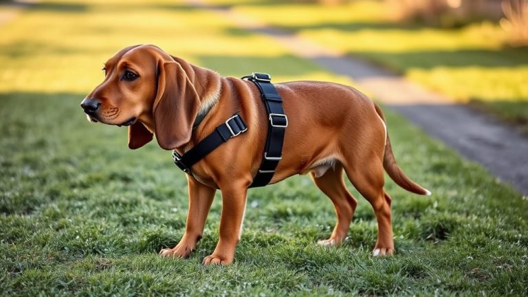 harnesses prevent slipping basset hounds