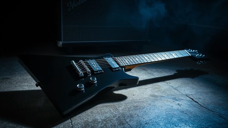 heavy metal electric guitars