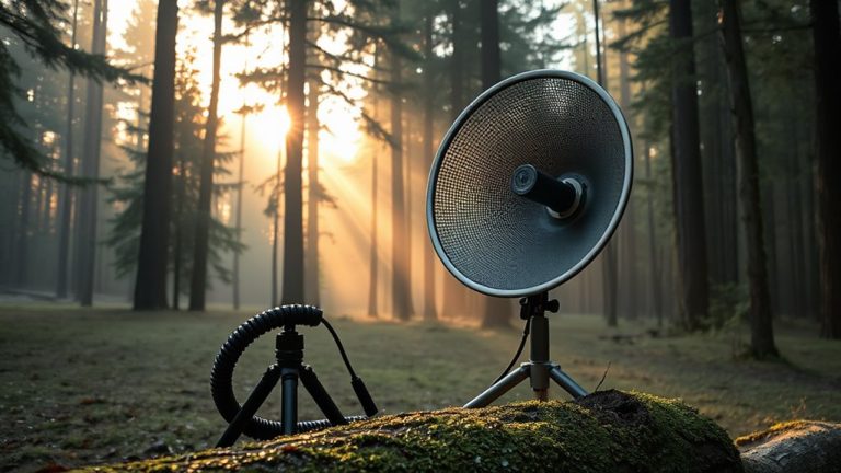parabolic microphones for clear audio