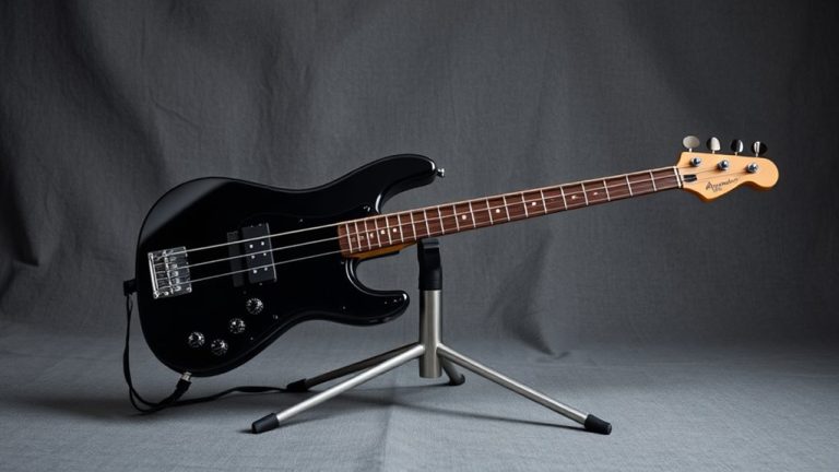stable bass guitar storage