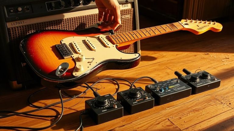 stratocaster singing distortion pedals