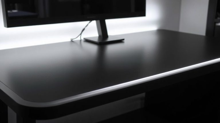 streaming desks with lighting