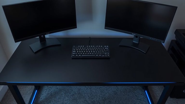 streaming desks with mousepad