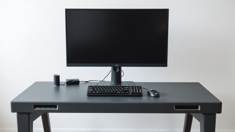 streaming desks with outlets